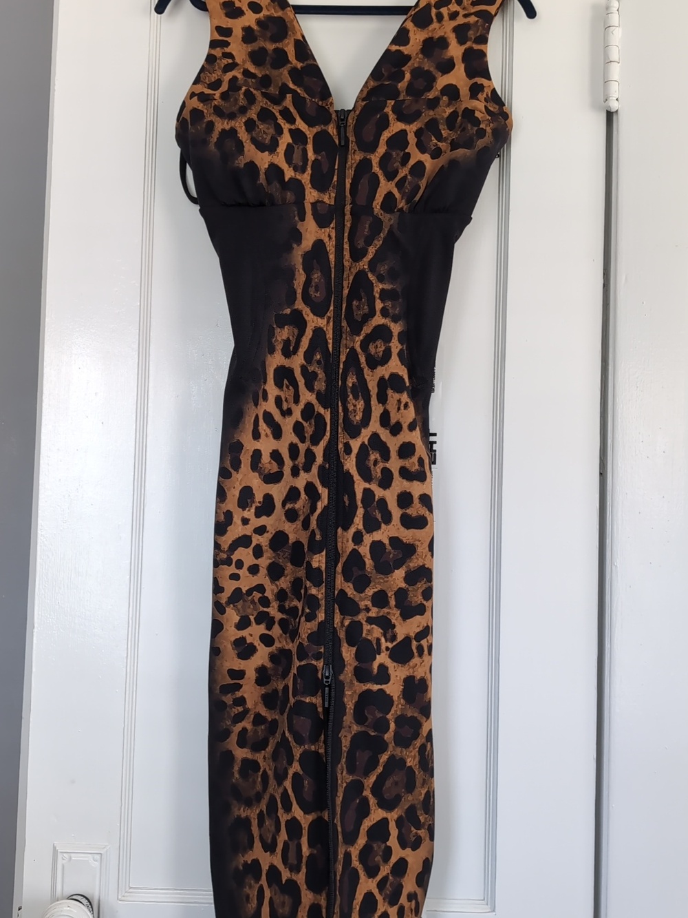 NWT TA3 Leopard Corsety Off Shoulder Pencil Dress MEDIUM - Picture 4 of 5